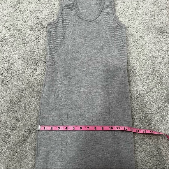 Athleta River Rib Sweater Tank Dress Merino Wool Blend Women’s S Tall Gray - Picture 13 of 13